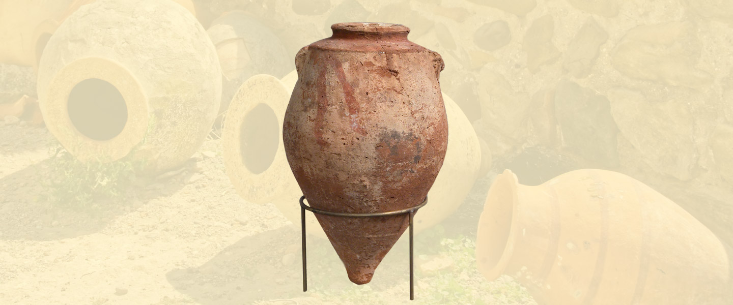 Qvevri Amphorae, which is large and rounded compared to its Roman counterpart